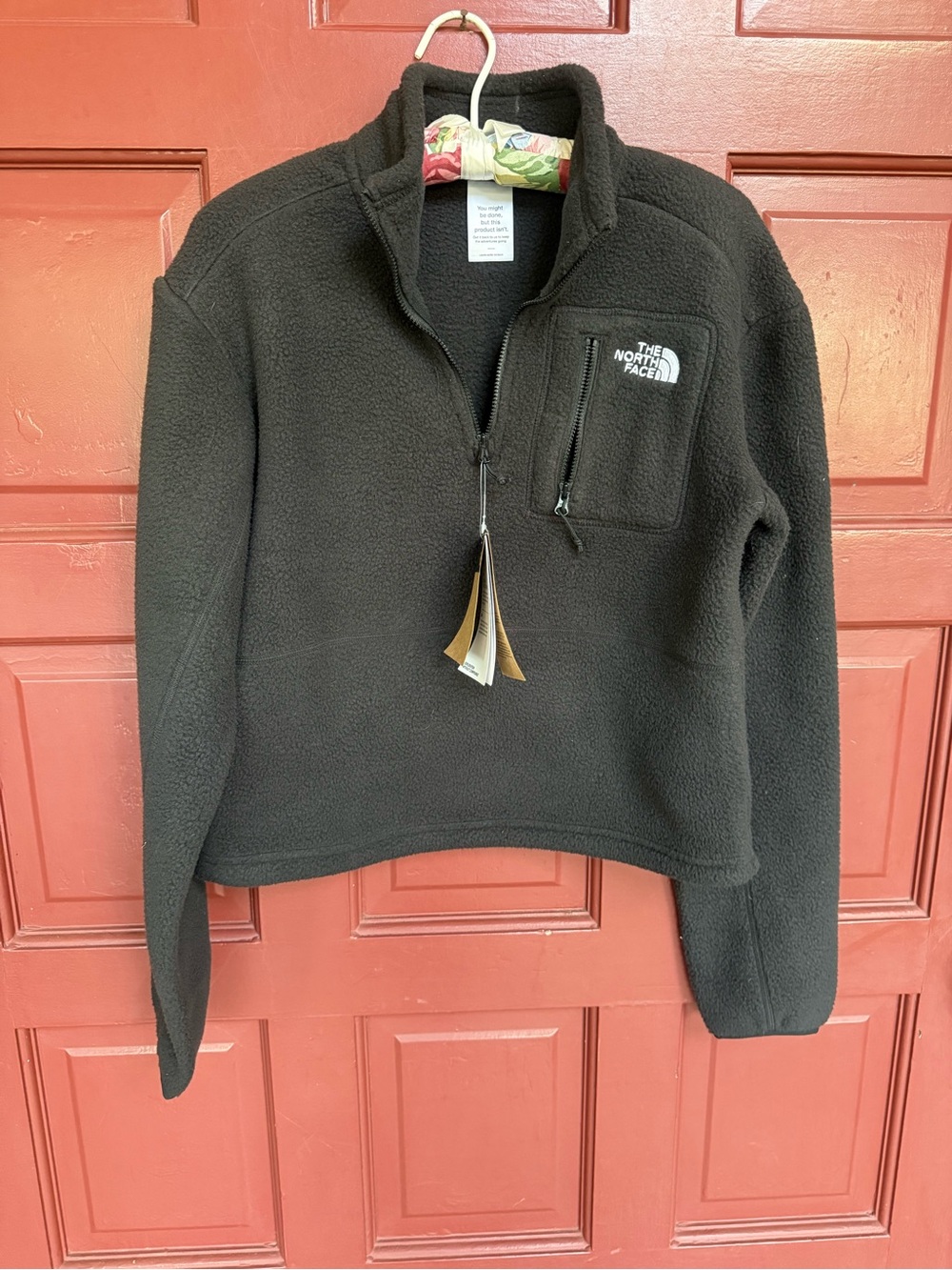 The North Face Black 1/4 Zip Fleece Pullover